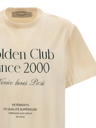 Shop Golden Goose Logo Print T-shirt In White