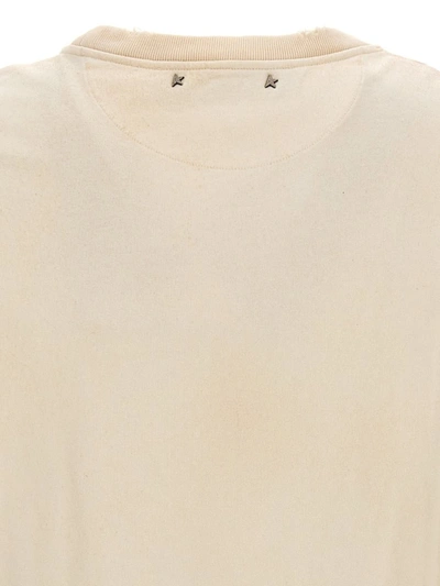 Shop Golden Goose Logo Print T-shirt In White