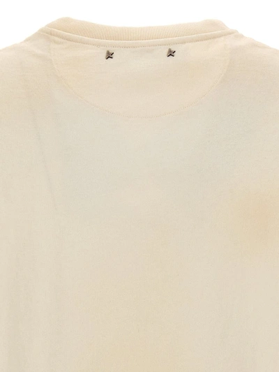 Shop Golden Goose Logo Print T-shirt In White/black