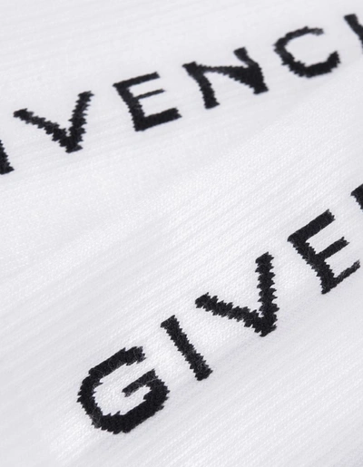 Shop Givenchy College Socks In White