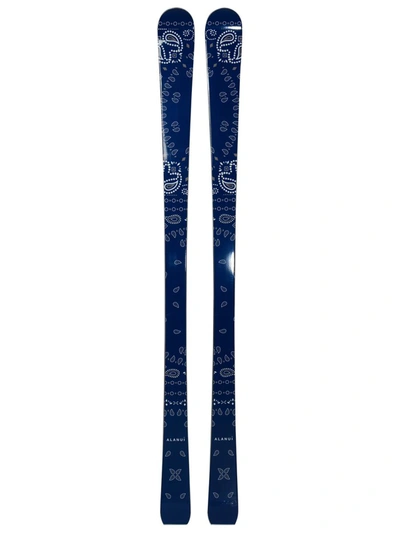 Shop Alanui Icon Ski In A Wood Blend In Navy