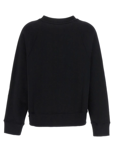 Shop Moschino 'in Love We Trust' Sweatshirt In Black