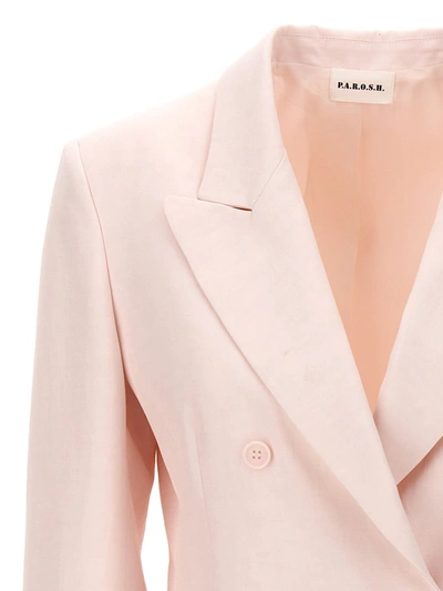 Shop P.a.r.o.s.h . Double-breasted Blazer In Pink