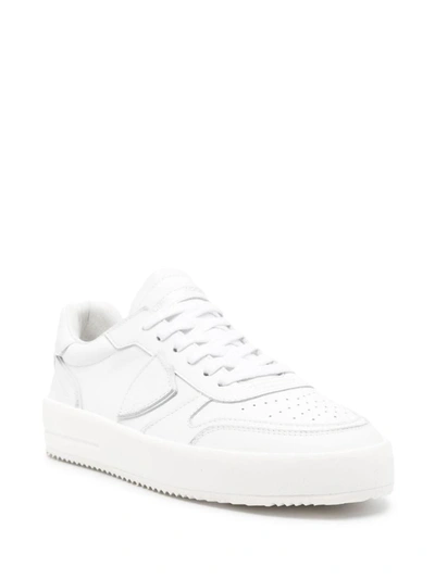 Shop Philippe Model 'nice' Sneakers In White