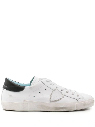 Shop Philippe Model 'prsx' Sneakers In White