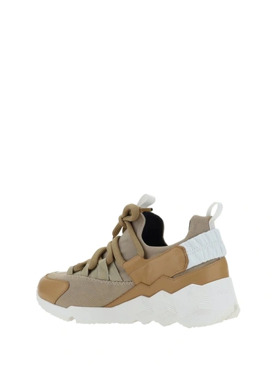 Shop Pierre Hardy Sneakers In Cappuccino/sand/white