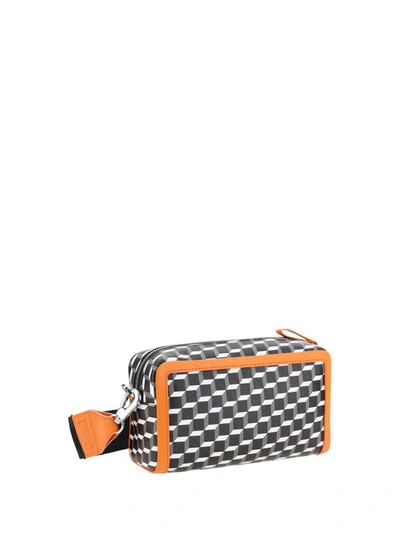 Shop Pierre Hardy Shoulder Bags In Black/white/orange