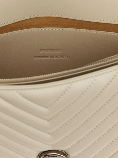Shop Pinko 'classic Love Bag One' Crossbody Bag In White