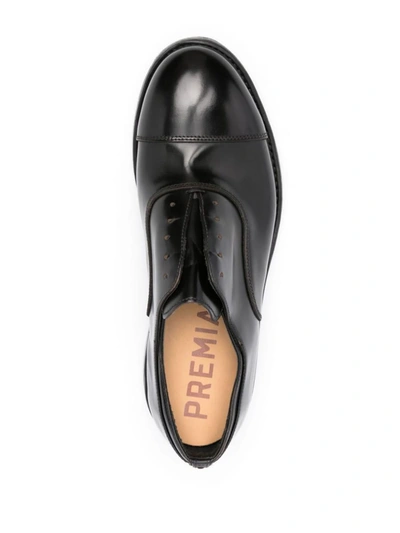 Shop Premiata Binder Brass Loafers Shoes In Black