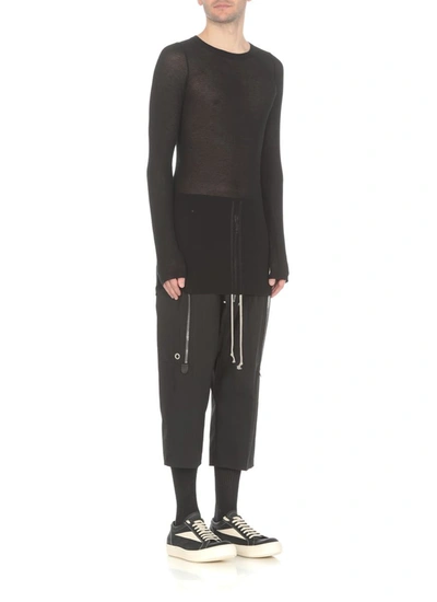 Shop Rick Owens Trousers Black