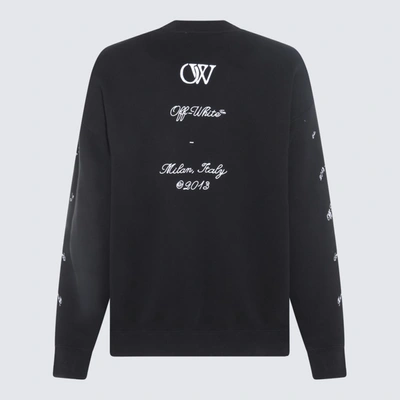 Shop Off-white Black And White Cotton 23 Logo Sweatshirt