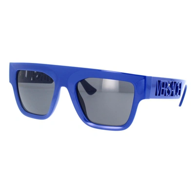 Shop Versace Sunglasses In Blue