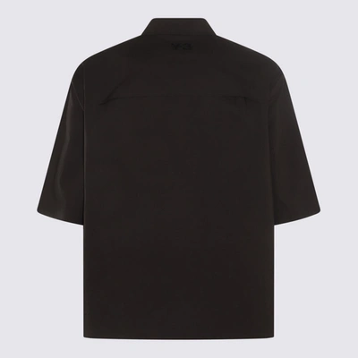 Shop Y-3 Adidas Black Cotton Shirt