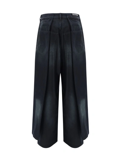 Shop Balenciaga Pants In Sunbleached Black