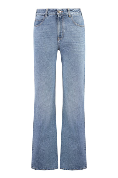 Shop Chloé High-rise Boyfriend Jeans In Denim