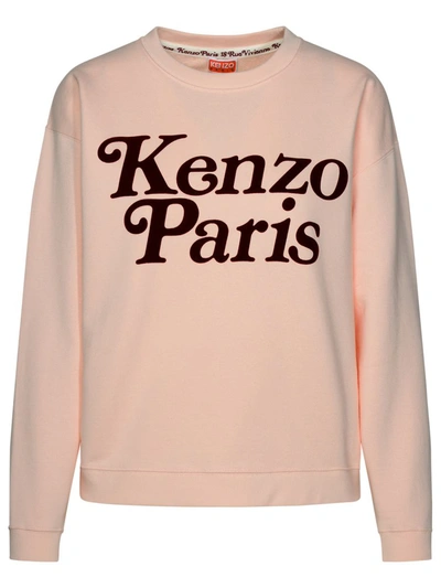 Shop Kenzo Pink Cotton Sweatshirt