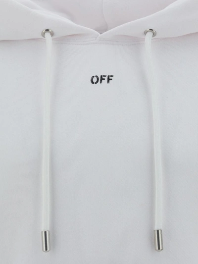 Shop Off-white Sweatshirts In White Black