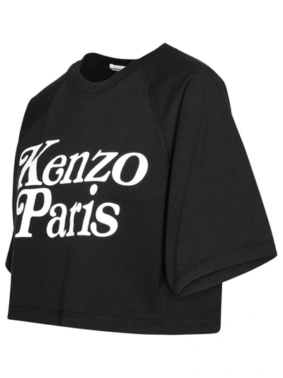 Shop Kenzo Black Cotton T-shirt