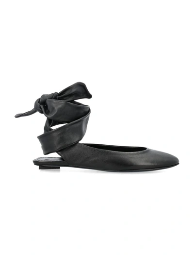 Shop Attico The  Cloe Ballerina In Black