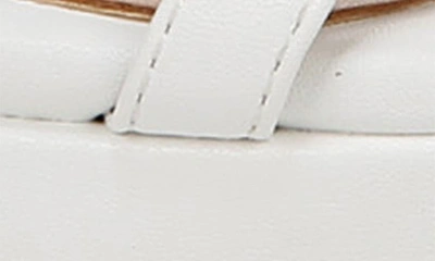 Naturalizer Brenta Strappy Sandals In White Faux Leather