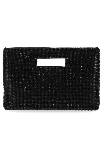 Shop Jessica Mcclintock Asher Cut Out Handle Clutch In Black