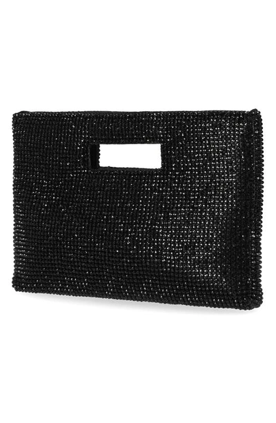 Shop Jessica Mcclintock Asher Cut Out Handle Clutch In Black