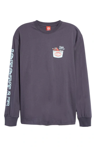 Icecream Cup Or Cone Long Sleeve Graphic Tee In Periscope