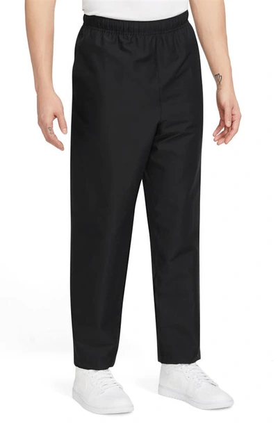 Shop Jordan Essentials Stretch Crop Pants In Black/ White