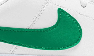 Shop Nike Kids' Court Legacy Sneaker In White/ Green/ Grey