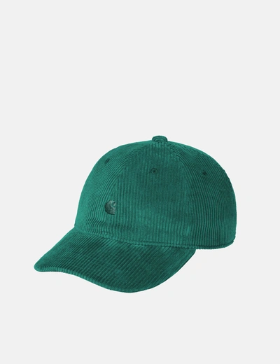 Shop Carhartt -wip Harlem Cap (cord) In Green
