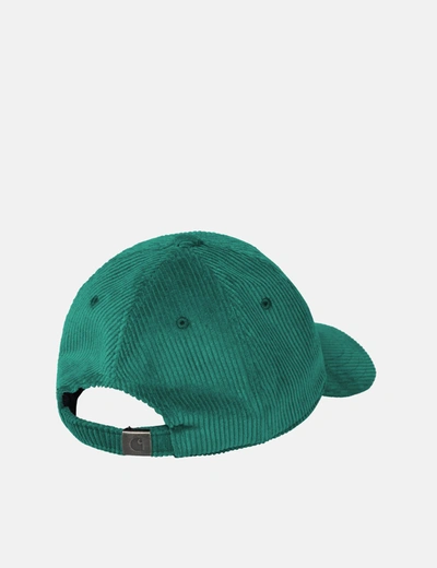 Shop Carhartt -wip Harlem Cap (cord) In Green