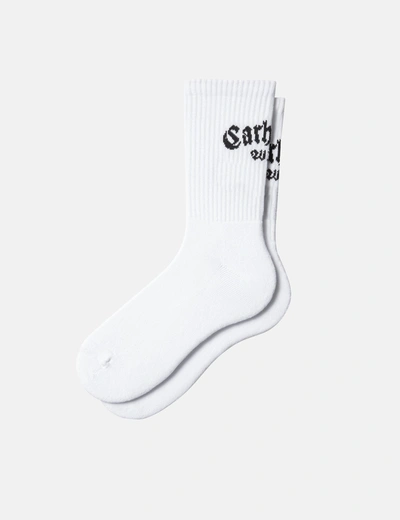 Shop Carhartt -wip Onyx Socks In White