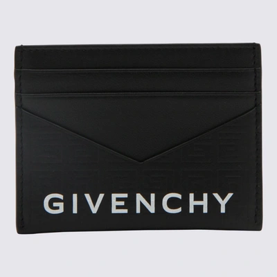 Shop Givenchy Black Leather G-cut Card Holder