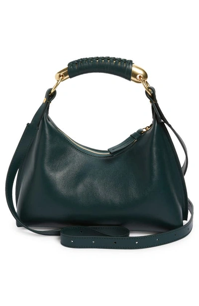 Shop Altuzarra Small Athena Leather Top Handle Bag In Serpentine