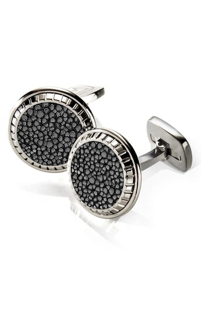 Shop M Clip M-clip Stingray Cuff Links In Black