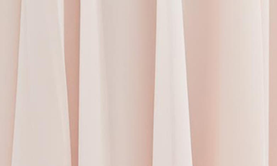 Dessy Collection Floral Embroidered Strapless Corset Gown In Blush