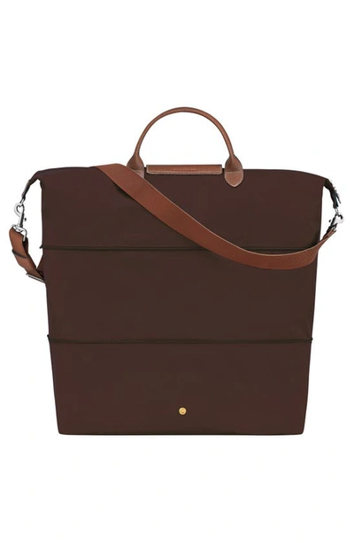 Shop Longchamp 21-inch Expandable Travel Bag In Ebony