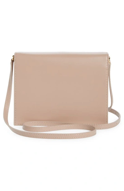 Shop Dolce & Gabbana Dolce&gabbana Dg Logo Flap Leather Crossbody Bag In Powder Pink