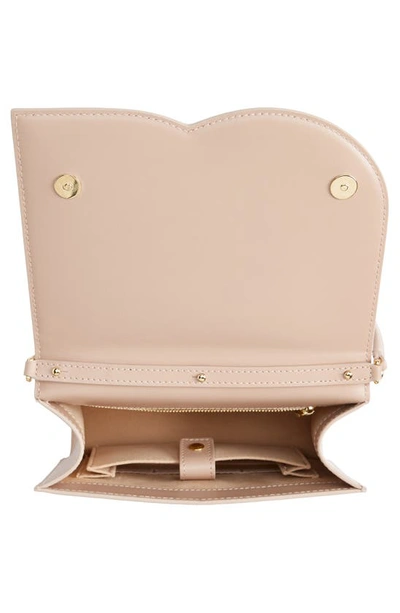 Shop Dolce & Gabbana Dolce&gabbana Dg Logo Flap Leather Crossbody Bag In Powder Pink
