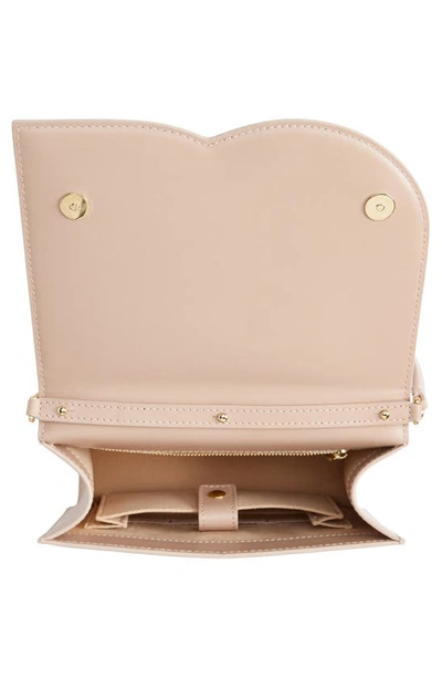 Dolce & Gabbana Embossed Leather Shoulder Bag In Powder Pink