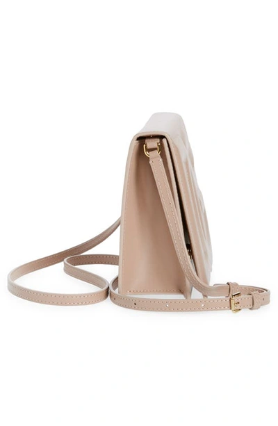 Shop Dolce & Gabbana Dg Logo Flap Leather Crossbody Bag In Powder Pink