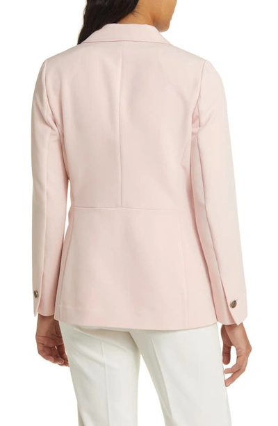 Shop Anne Klein Faux Double Breasted Jacket In Cherry Blossom