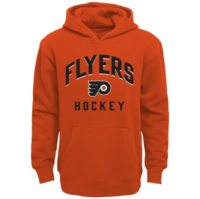 Shop Outerstuff Toddler Orange/heather Gray Philadelphia Flyers Play By Play Pullover Hoodie & Pants Set