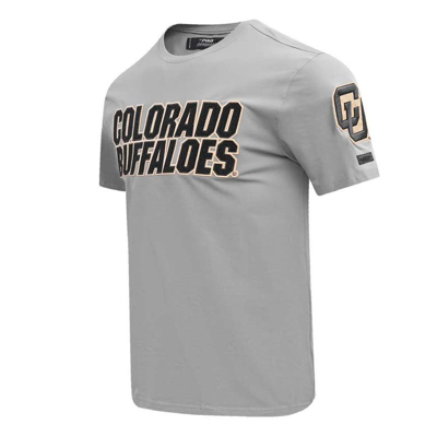 Shop Pro Standard Gray Colorado Buffaloes Classic Wordmark T-shirt