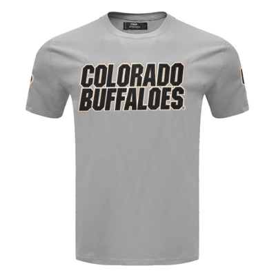 Shop Pro Standard Gray Colorado Buffaloes Classic Wordmark T-shirt