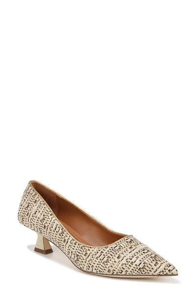 Shop Sarto By Franco Sarto Diva Pointed Toe Kitten Heel Pump In Beige