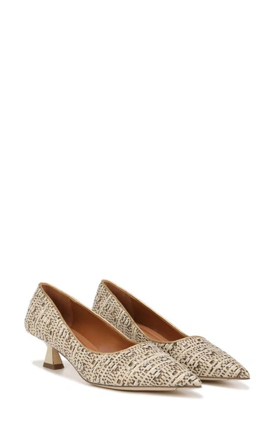 Shop Sarto By Franco Sarto Diva Pointed Toe Kitten Heel Pump In Beige