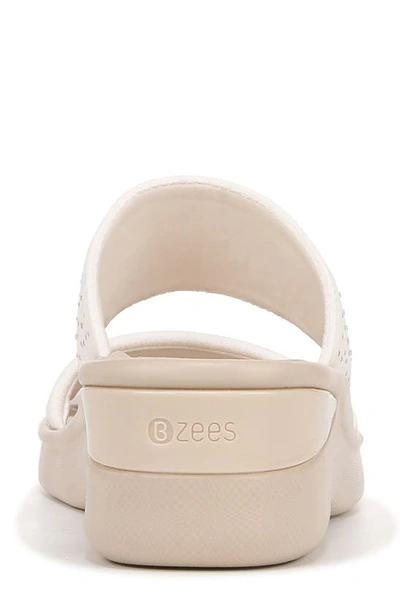 Shop Bzees Sienna Crystal Embellished Slide Sandal In Sugar