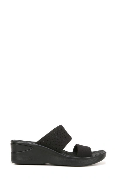 Shop Bzees Sienna Crystal Embellished Slide Sandal In Black