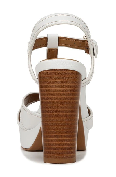 Shop Naturalizer Marnie Ankle Strap Platform Sandal In White Leather